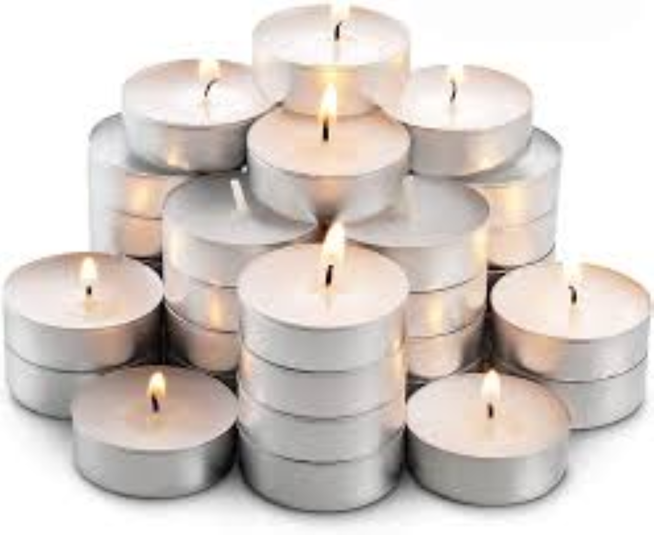 HOME LIGHTS TEALIGHT CANDLES 50PCS HL2074